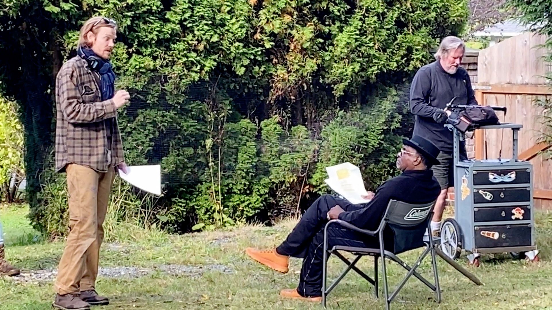 Behind the scenes photo 3 from the Treasure Island production.